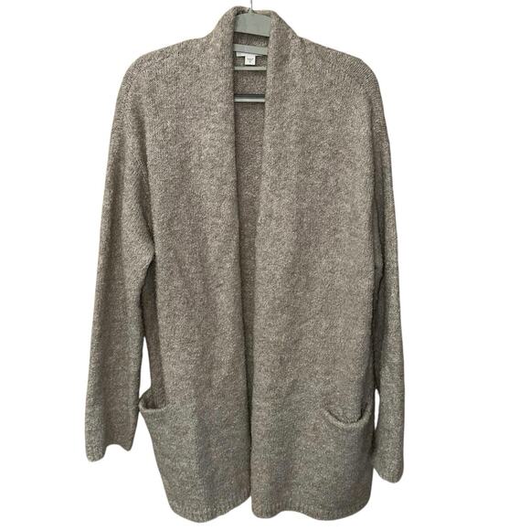 Pure Jill Women’s Cardigan Sweater Open Front Long Sleeve Wool Blend Layering - Picture 1 of 6